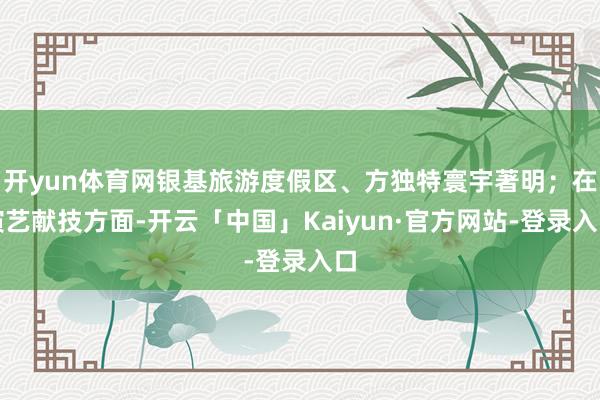 开yun体育网银基旅游度假区、方独特寰宇著明；在演艺献技方面-开云「中国」Kaiyun·官方网站-登录入口
