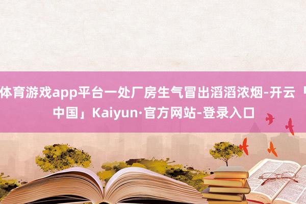 体育游戏app平台一处厂房生气冒出滔滔浓烟-开云「中国」Kaiyun·官方网站-登录入口