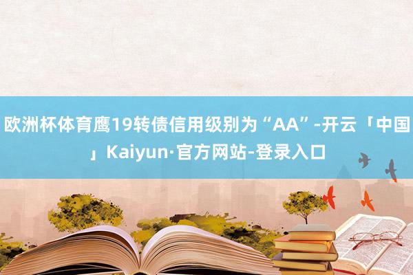 欧洲杯体育鹰19转债信用级别为“AA”-开云「中国」Kaiyun·官方网站-登录入口